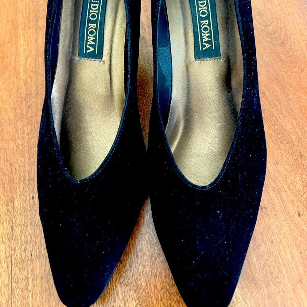 Velvet heels